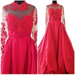 Luxury Designer Runway Couture Party Prom Wedding Evening Cocktail Gown Dress NW
